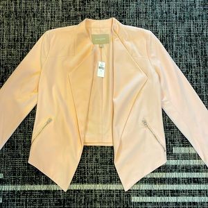 Banana Republic - Pink Cropped Moto Blazer